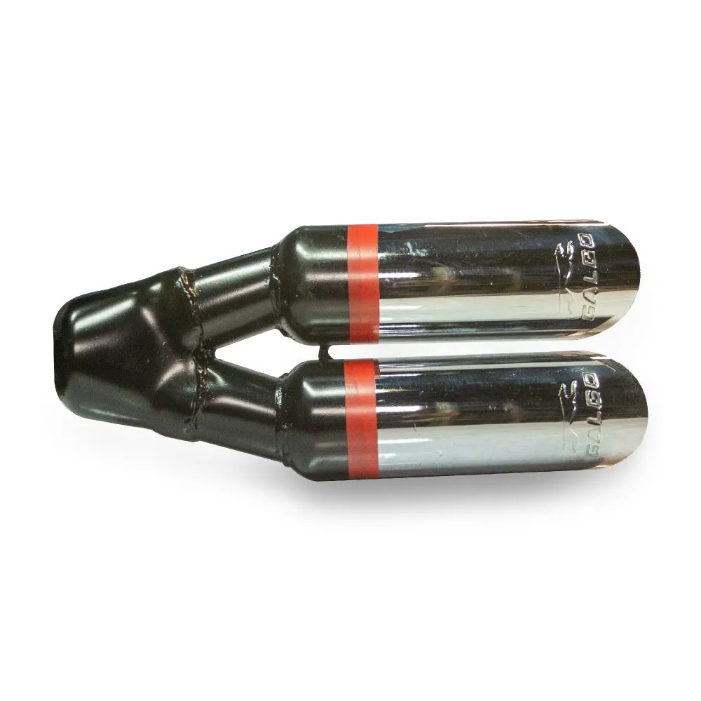 Terminal Dual de 3″ con Silenciador - miniatura 3