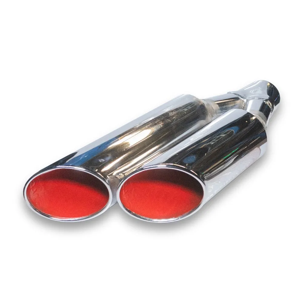 Terminal Dual Harley de 4» Cromada